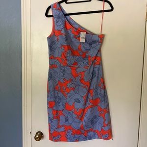 NWT One shoulder patterned dress